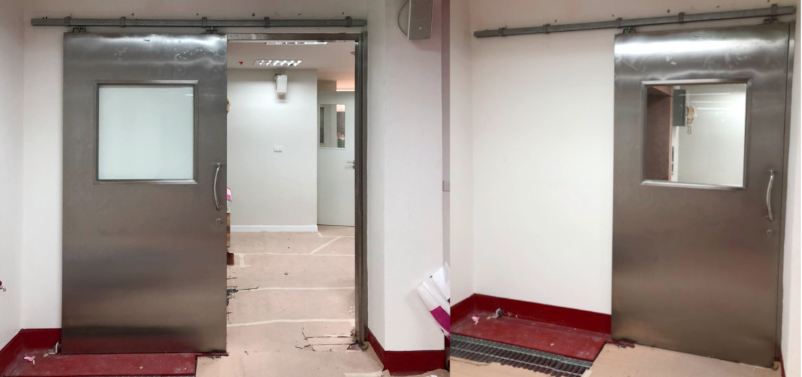 ประตูบานเลื่อนทั้งแบบบานเดี่ยวหรือบานคู่ ที่ได้รับมาตรฐานอุตสาหกรรม